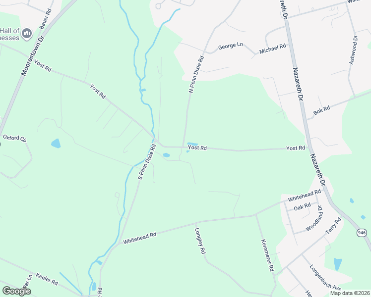 map of restaurants, bars, coffee shops, grocery stores, and more near 2251 Yost Road in Bath