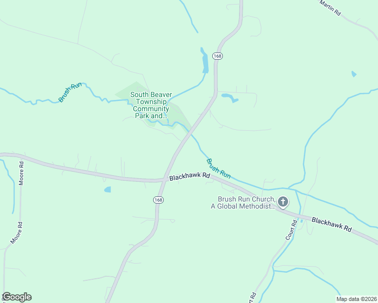 map of restaurants, bars, coffee shops, grocery stores, and more near 973 Pennsylvania 168 in Darlington