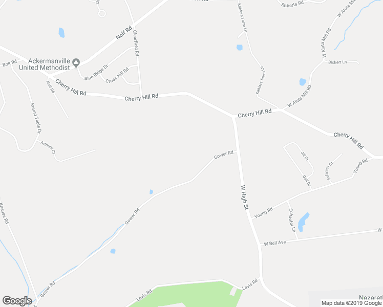 map of restaurants, bars, coffee shops, grocery stores, and more near 324 Gower Road in Nazareth