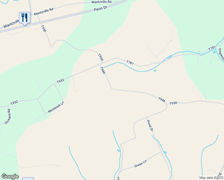 map of restaurants, bars, coffee shops, grocery stores, and more near 246 Snowdrift Road in Andreas