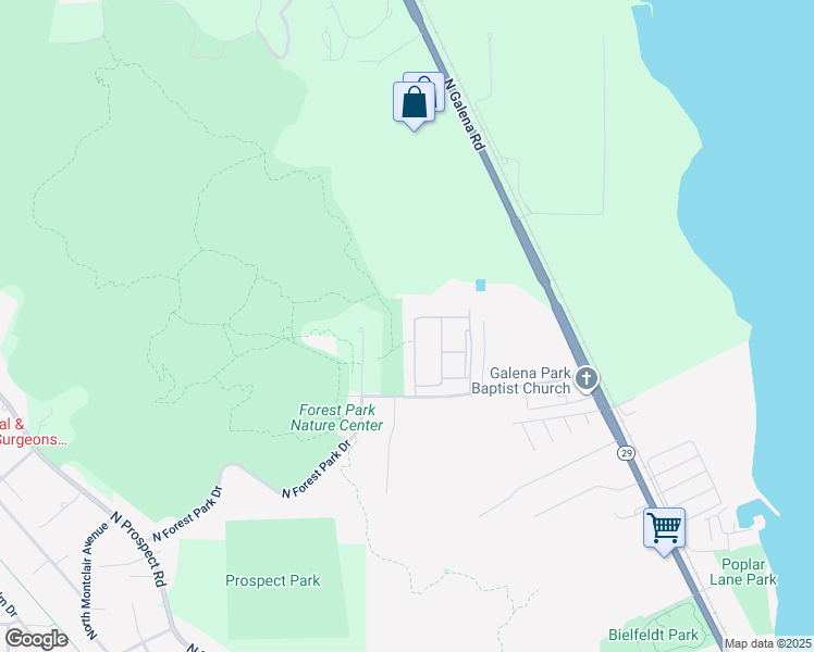 map of restaurants, bars, coffee shops, grocery stores, and more near 1501 East Gardner Lane in Peoria Heights