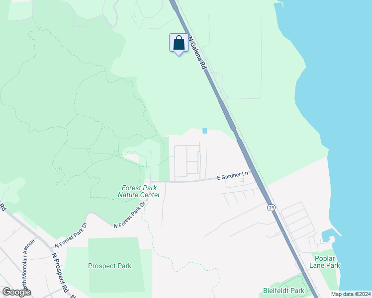 map of restaurants, bars, coffee shops, grocery stores, and more near 1501 East Gardner Lane in Peoria Heights