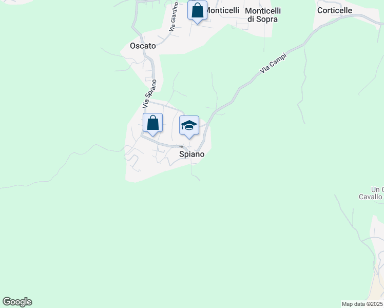 map of restaurants, bars, coffee shops, grocery stores, and more near 22 Via Casa Papa in Penta