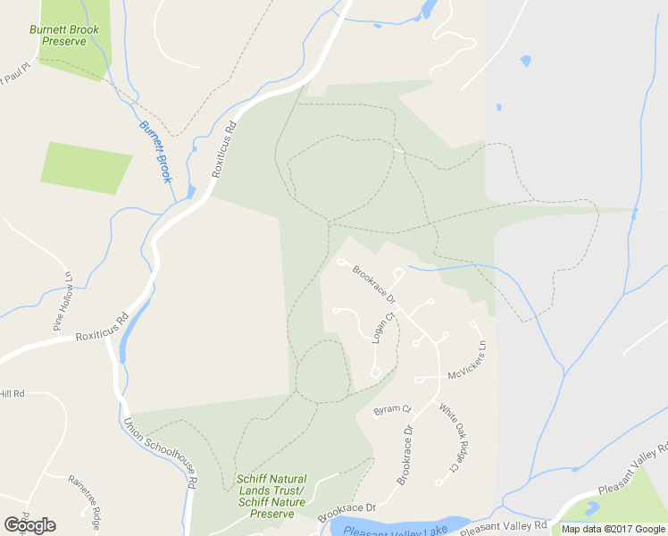 map of restaurants, bars, coffee shops, grocery stores, and more near 36 Brookrace Drive in Mendham