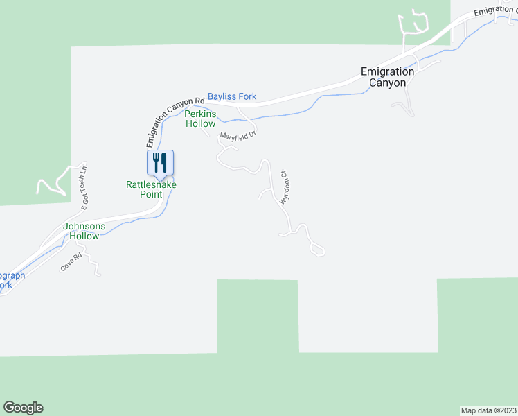 map of restaurants, bars, coffee shops, grocery stores, and more near 4436 Kenbridge Court in Salt Lake City
