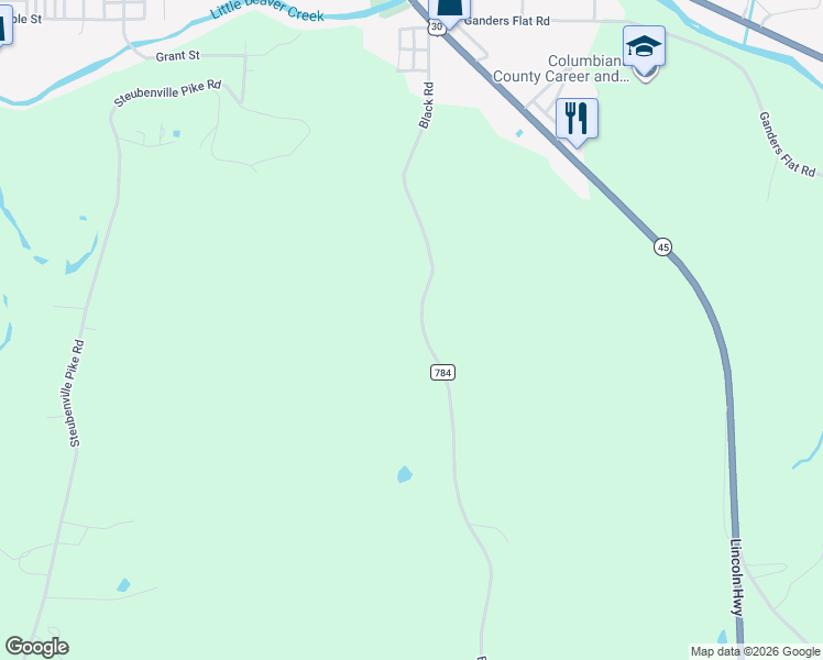 map of restaurants, bars, coffee shops, grocery stores, and more near 9601 Black Road in Lisbon
