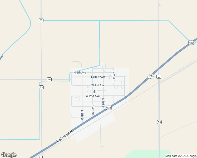 map of restaurants, bars, coffee shops, grocery stores, and more near 315 Logan Avenue in Iliff