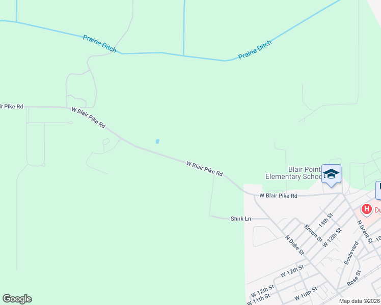 map of restaurants, bars, coffee shops, grocery stores, and more near 1244 West Blair Pike Road in Peru