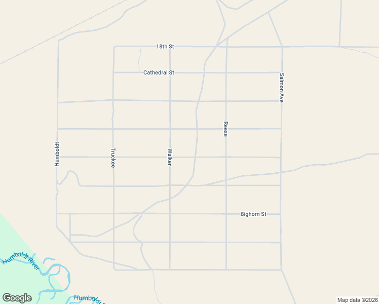 map of restaurants, bars, coffee shops, grocery stores, and more near Walker in Elko