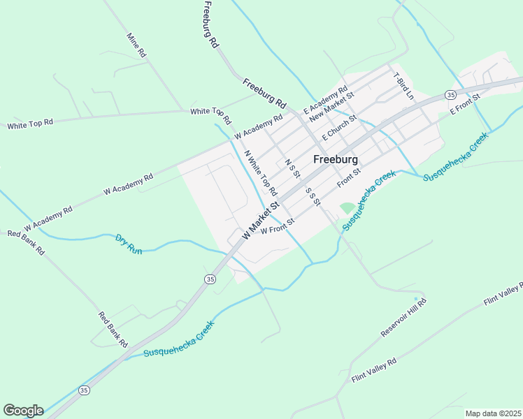 map of restaurants, bars, coffee shops, grocery stores, and more near 108 W Market St in Freeburg