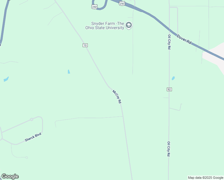 map of restaurants, bars, coffee shops, grocery stores, and more near Township Highway 10 in Wooster