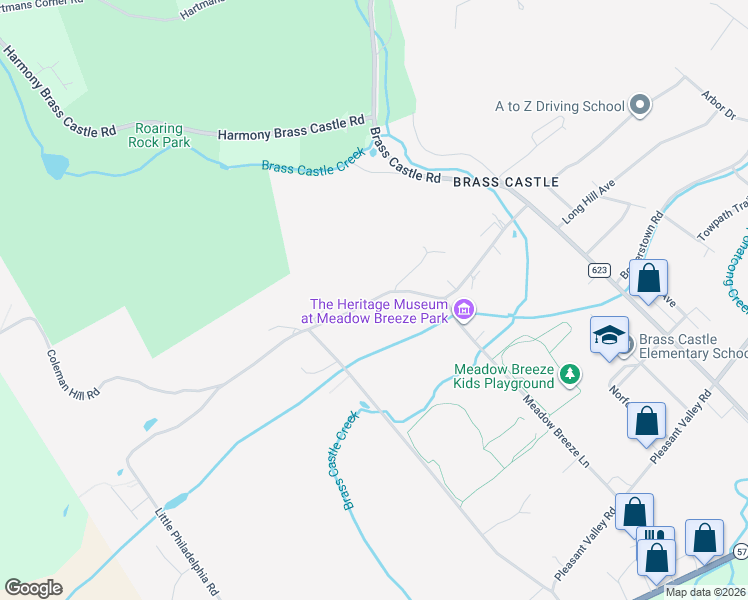 map of restaurants, bars, coffee shops, grocery stores, and more near 49 Little Philadelphia Road in Washington