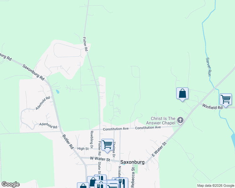map of restaurants, bars, coffee shops, grocery stores, and more near 252 Stoneybrook Drive in Cabot