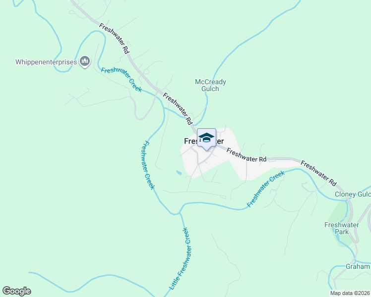 map of restaurants, bars, coffee shops, grocery stores, and more near 98 Foster Road in Eureka