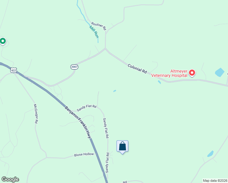 map of restaurants, bars, coffee shops, grocery stores, and more near 216 Sandy Flat in Kittanning