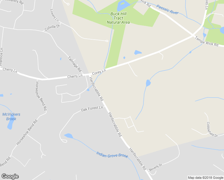 map of restaurants, bars, coffee shops, grocery stores, and more near 54 Hardscrabble Road in Mendham