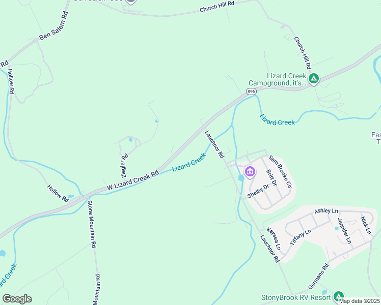 map of restaurants, bars, coffee shops, grocery stores, and more near Pennsylvania 895 in LEHIGHTON Borough
