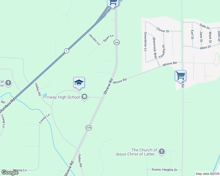 map of restaurants, bars, coffee shops, grocery stores, and more near 1830 Moore Road in Wooster