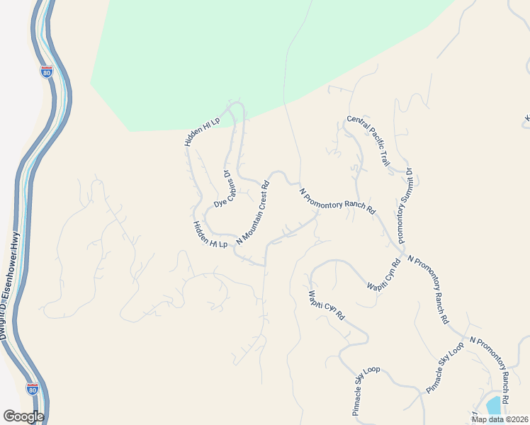 map of restaurants, bars, coffee shops, grocery stores, and more near 9142 North Mountain Crest Road in Park City
