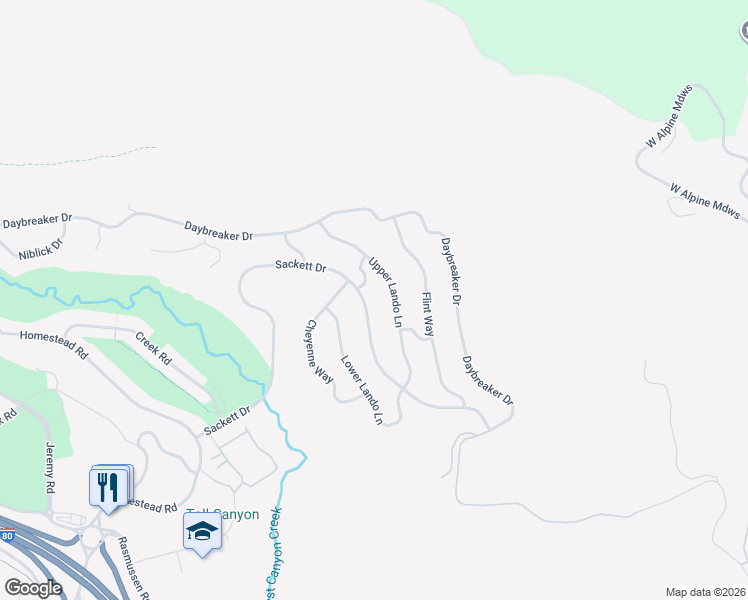 map of restaurants, bars, coffee shops, grocery stores, and more near 9036 Sackett Dr in Park City