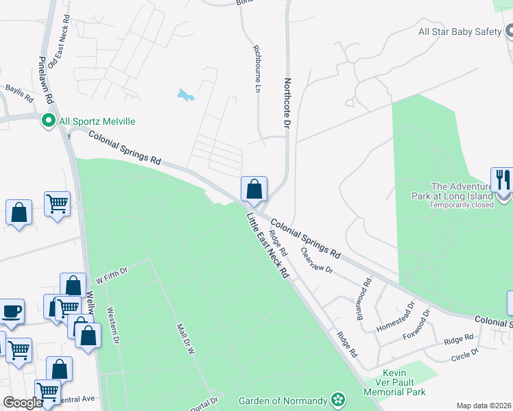 map of restaurants, bars, coffee shops, grocery stores, and more near 51 Northcote Drive in Melville