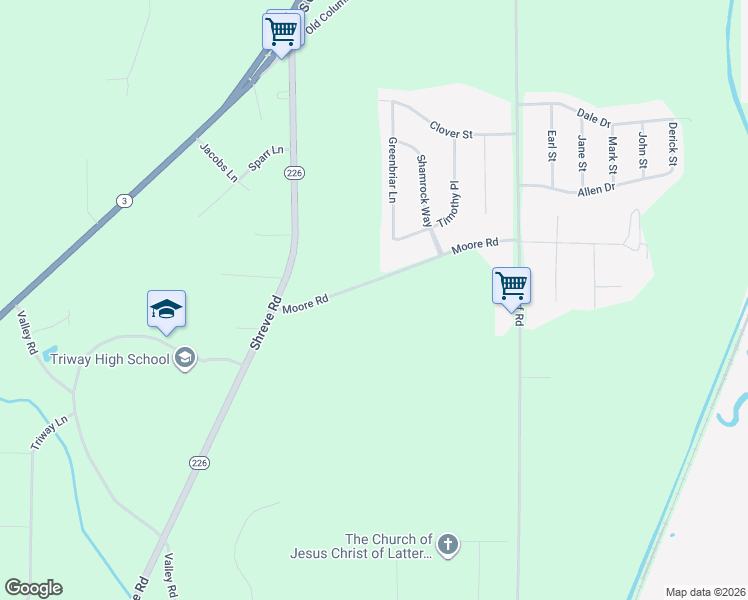 map of restaurants, bars, coffee shops, grocery stores, and more near 1576 Moore Road in Wooster