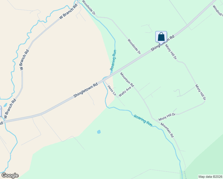 map of restaurants, bars, coffee shops, grocery stores, and more near Hess Lane in Centre County