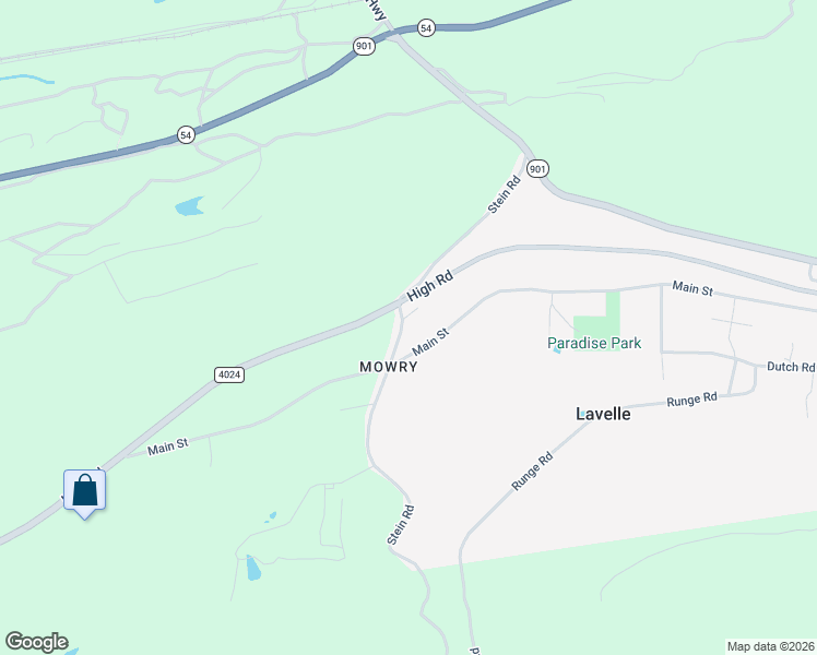 map of restaurants, bars, coffee shops, grocery stores, and more near 15 North Street in Ashland