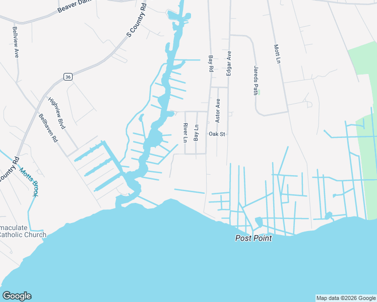 map of restaurants, bars, coffee shops, grocery stores, and more near 15 River Lane in Brookhaven
