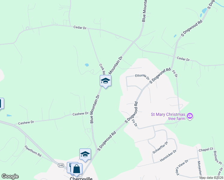 map of restaurants, bars, coffee shops, grocery stores, and more near 800 Blue Mountain Drive in Walnutport
