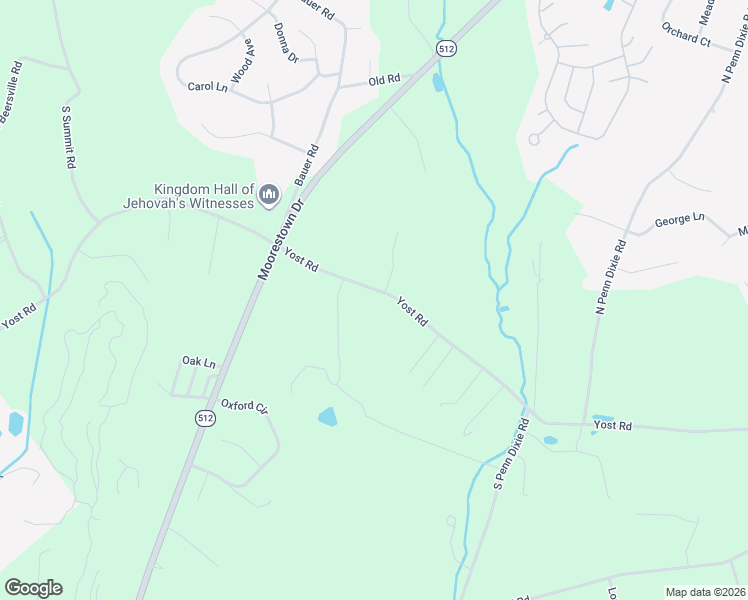 map of restaurants, bars, coffee shops, grocery stores, and more near 2327 Yost Road in Bath