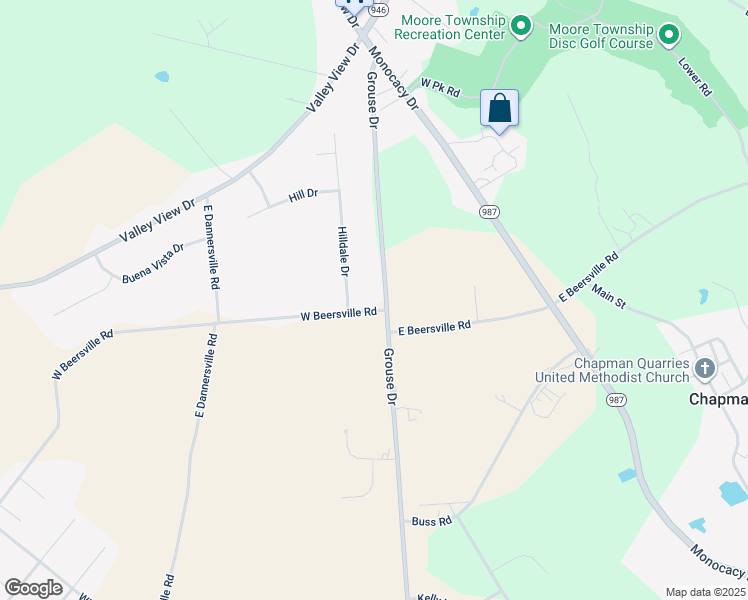 map of restaurants, bars, coffee shops, grocery stores, and more near 499 Grouse Drive in Bath