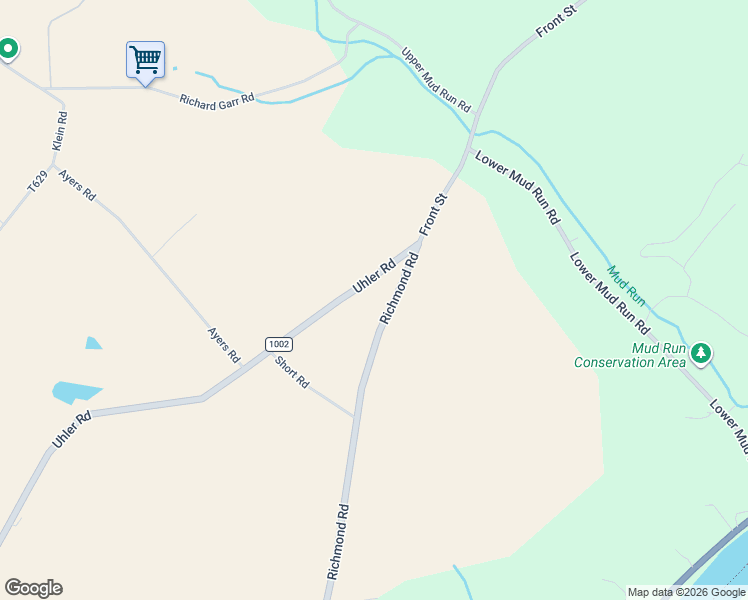 map of restaurants, bars, coffee shops, grocery stores, and more near 5010 Richmond Road in Easton