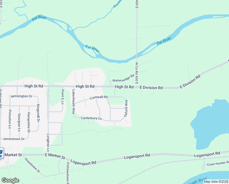 map of restaurants, bars, coffee shops, grocery stores, and more near 101-199 Nottingham Way in Logansport
