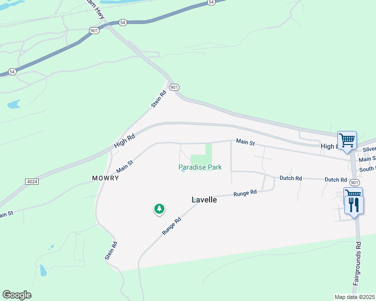 map of restaurants, bars, coffee shops, grocery stores, and more near 210 Main Street in Ashland