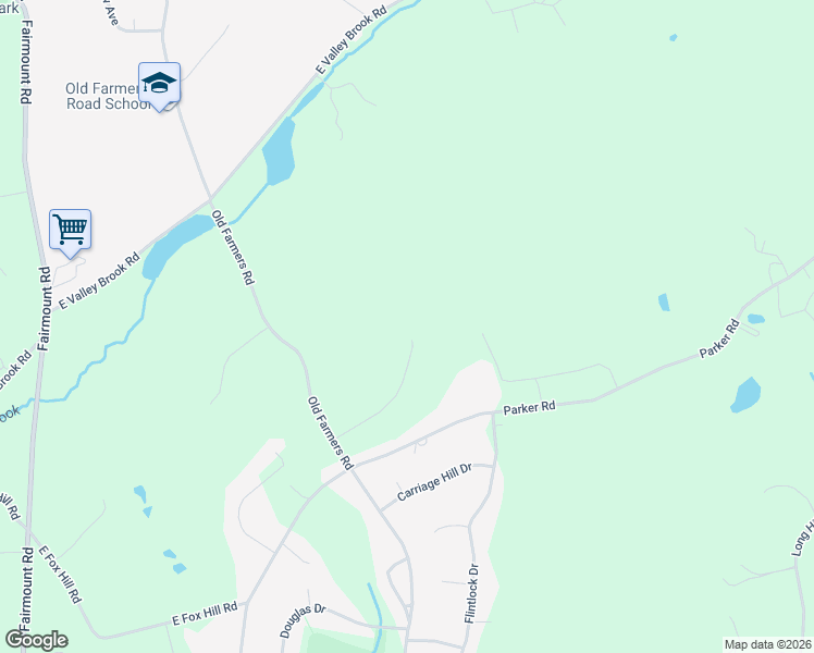 map of restaurants, bars, coffee shops, grocery stores, and more near 16 Liberty Hills Court in Long Valley