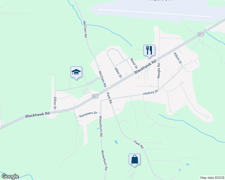 map of restaurants, bars, coffee shops, grocery stores, and more near 449 Blackhawk Rd in Beaver Falls