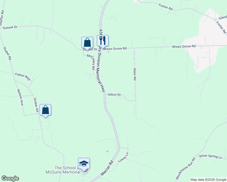 map of restaurants, bars, coffee shops, grocery stores, and more near 115 Hilton Drive in New Brighton