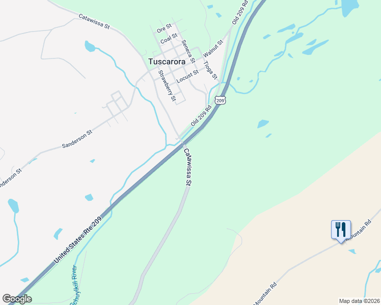 map of restaurants, bars, coffee shops, grocery stores, and more near 1 Catawissa Street in Barnesville