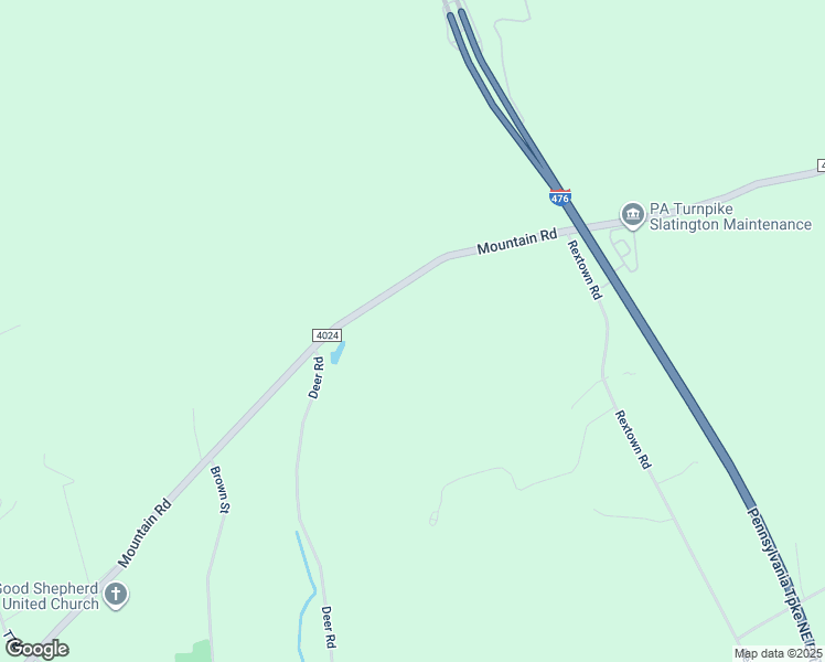 map of restaurants, bars, coffee shops, grocery stores, and more near 3310 Mountain Road in Slatington