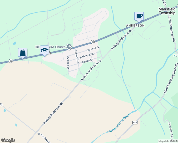 map of restaurants, bars, coffee shops, grocery stores, and more near 109 Winters Avenue in Port Murray
