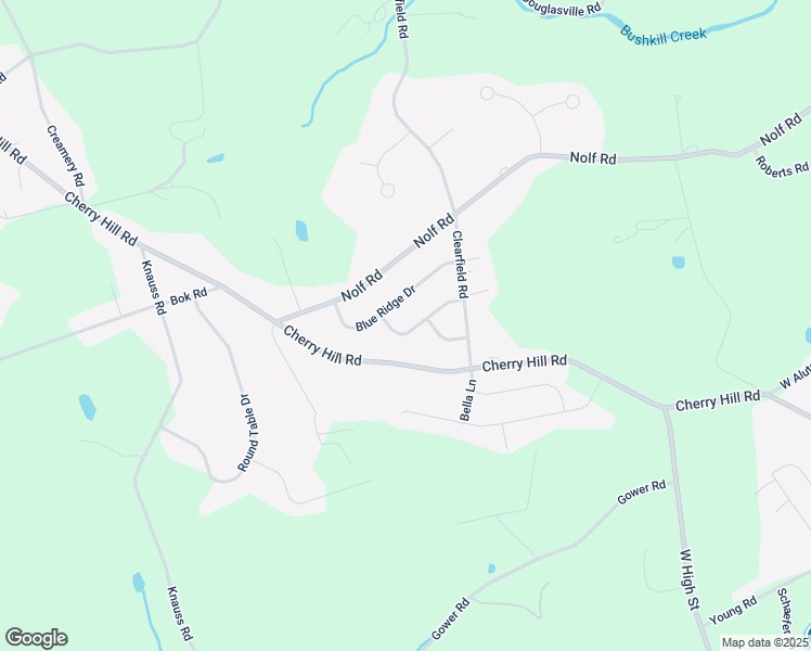 map of restaurants, bars, coffee shops, grocery stores, and more near 428 Cross Hill Road in Nazareth