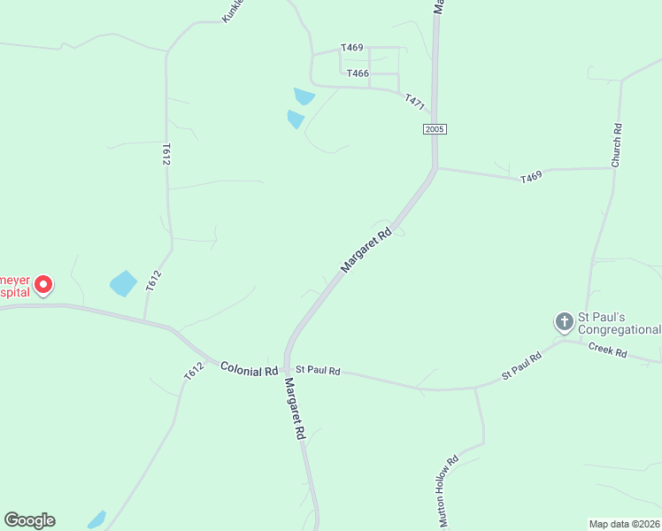 map of restaurants, bars, coffee shops, grocery stores, and more near 694 Margaret Road in Kittanning