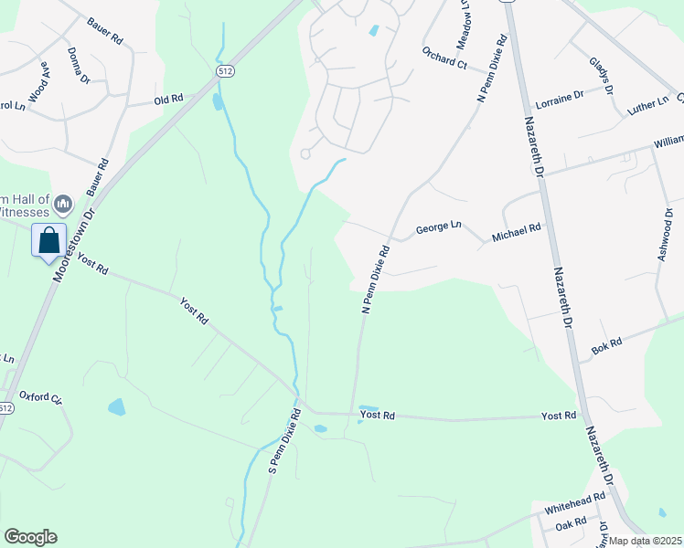 map of restaurants, bars, coffee shops, grocery stores, and more near 383 North Penn Dixie Road in Bath