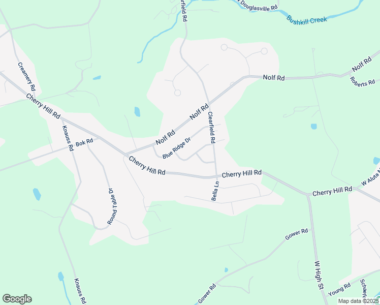 map of restaurants, bars, coffee shops, grocery stores, and more near 424 Cross Hill Road in Nazareth