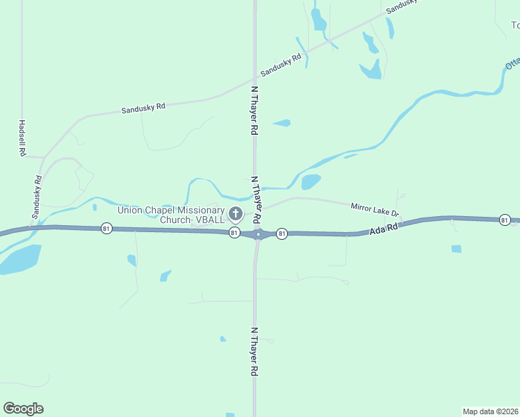 map of restaurants, bars, coffee shops, grocery stores, and more near 5353 Mirror Lake Drive in Lima