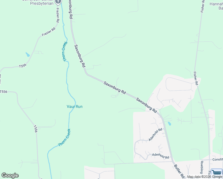 map of restaurants, bars, coffee shops, grocery stores, and more near 1128 Saxonburg Road in Saxonburg