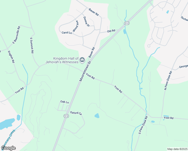 map of restaurants, bars, coffee shops, grocery stores, and more near 2356 Yost Road in Bath