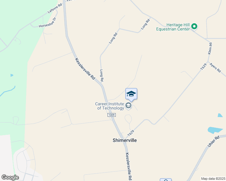 map of restaurants, bars, coffee shops, grocery stores, and more near 5355 Kesslersville Road in Easton