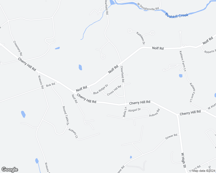 map of restaurants, bars, coffee shops, grocery stores, and more near 437 Blue Ridge Drive in Nazareth